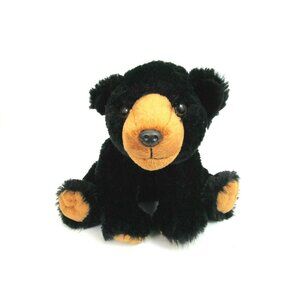 Wild Republic Black Bear 13" Plush Stuffed Animal Realistic 2013 Super Soft! EUC